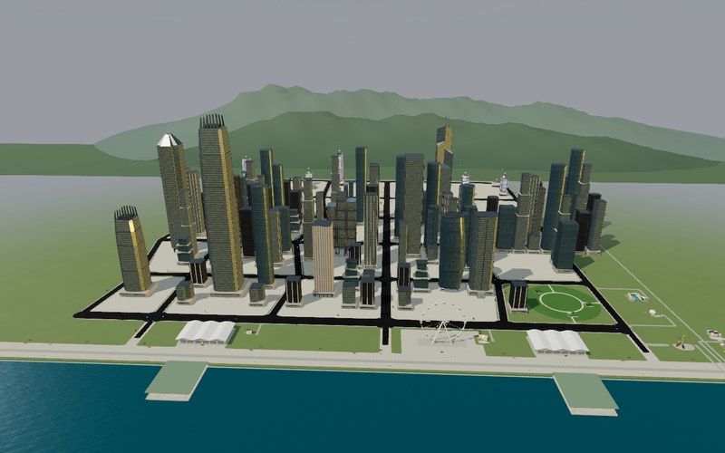 The Central Harbourfront city, built in Passiona